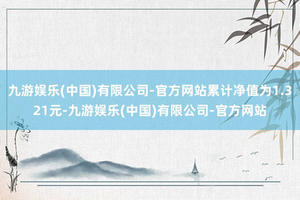 九游娱乐(中国)有限公司-官方网站累计净值为1.321元-九游娱乐(中国)有限公司-官方网站