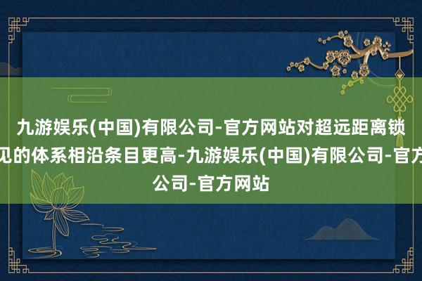 九游娱乐(中国)有限公司-官方网站对超远距离锁定主见的体系相沿条目更高-九游娱乐(中国)有限公司-官方网站