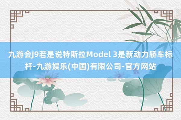 九游会J9若是说特斯拉Model 3是新动力轿车标杆-九游娱乐(中国)有限公司-官方网站