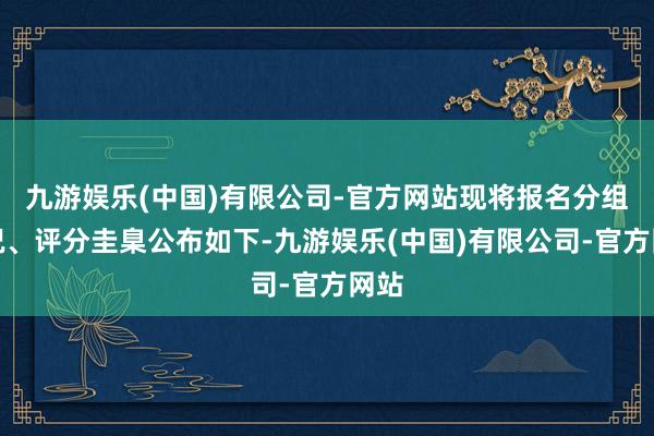 九游娱乐(中国)有限公司-官方网站现将报名分组情况、评分圭臬公布如下-九游娱乐(中国)有限公司-官方网站