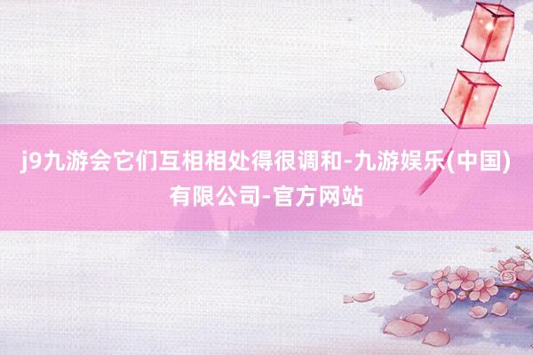 j9九游会它们互相相处得很调和-九游娱乐(中国)有限公司-官方网站