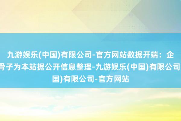 九游娱乐(中国)有限公司-官方网站数据开端：企查查以上骨子为本站据公开信息整理-九游娱乐(中国)有限公司-官方网站