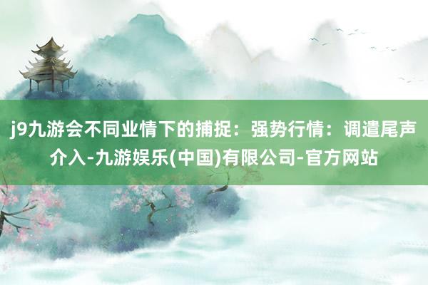 j9九游会不同业情下的捕捉：强势行情：调遣尾声介入-九游娱乐(中国)有限公司-官方网站